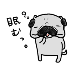 oosaka pug sticker sticker #9357715