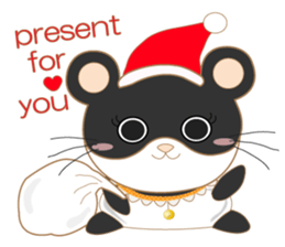 pandacat xmas and newyear winter sticker sticker #9357809