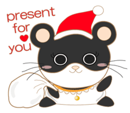 pandacat xmas and newyear winter sticker sticker #9357809