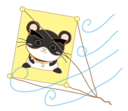 pandacat xmas and newyear winter sticker sticker #9357825