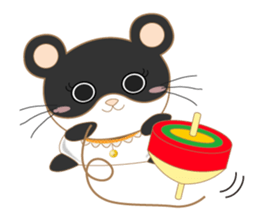 pandacat xmas and newyear winter sticker sticker #9357827