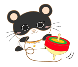 pandacat xmas and newyear winter sticker sticker #9357827