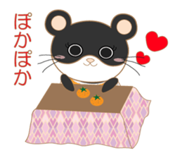 pandacat xmas and newyear winter sticker sticker #9357828