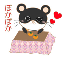 pandacat xmas and newyear winter sticker sticker #9357828