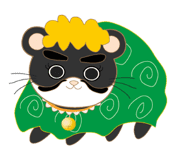 pandacat xmas and newyear winter sticker sticker #9357831