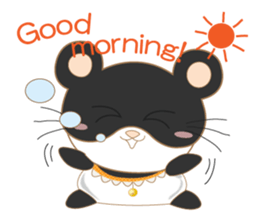 pandacat xmas and newyear winter sticker sticker #9357832