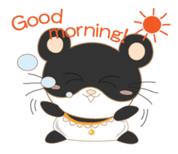 pandacat xmas and newyear winter sticker sticker #9357832