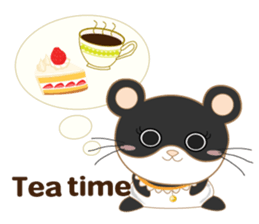 pandacat xmas and newyear winter sticker sticker #9357841