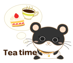 pandacat xmas and newyear winter sticker sticker #9357841