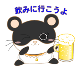 pandacat xmas and newyear winter sticker sticker #9357842