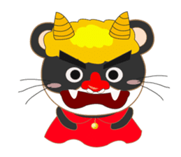 pandacat xmas and newyear winter sticker sticker #9357844