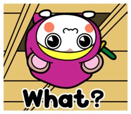 Flying squirrel ninja Momomaru(English) sticker #9358810