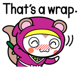 Flying squirrel ninja Momomaru(English) sticker #9358811