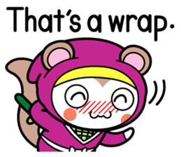 Flying squirrel ninja Momomaru(English) sticker #9358811