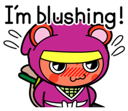 Flying squirrel ninja Momomaru(English) sticker #9358813