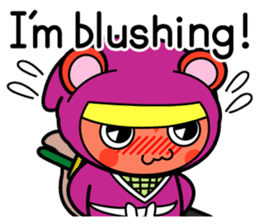 Flying squirrel ninja Momomaru(English) sticker #9358813