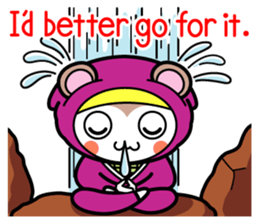 Flying squirrel ninja Momomaru(English) sticker #9358815