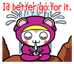 Flying squirrel ninja Momomaru(English) sticker #9358815