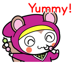 Flying squirrel ninja Momomaru(English) sticker #9358816
