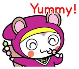 Flying squirrel ninja Momomaru(English) sticker #9358816