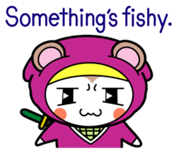 Flying squirrel ninja Momomaru(English) sticker #9358818