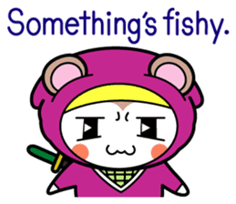 Flying squirrel ninja Momomaru(English) sticker #9358818