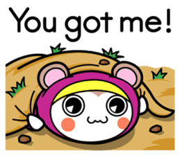 Flying squirrel ninja Momomaru(English) sticker #9358820