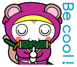Flying squirrel ninja Momomaru(English) sticker #9358822