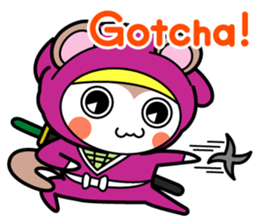 Flying squirrel ninja Momomaru(English) sticker #9358830
