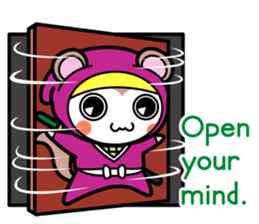 Flying squirrel ninja Momomaru(English) sticker #9358832