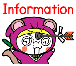 Flying squirrel ninja Momomaru(English) sticker #9358833