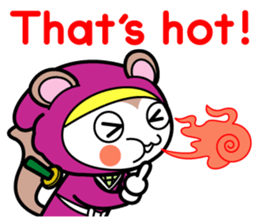 Flying squirrel ninja Momomaru(English) sticker #9358834
