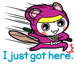 Flying squirrel ninja Momomaru(English) sticker #9358835