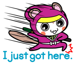 Flying squirrel ninja Momomaru(English) sticker #9358835