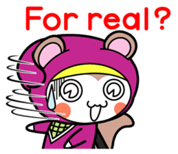Flying squirrel ninja Momomaru(English) sticker #9358836