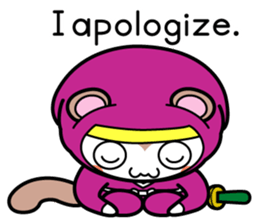 Flying squirrel ninja Momomaru(English) sticker #9358838