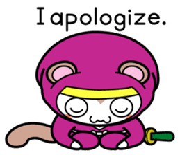 Flying squirrel ninja Momomaru(English) sticker #9358838