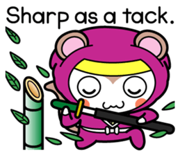 Flying squirrel ninja Momomaru(English) sticker #9358839