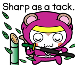 Flying squirrel ninja Momomaru(English) sticker #9358839