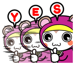 Flying squirrel ninja Momomaru(English) sticker #9358842