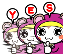 Flying squirrel ninja Momomaru(English) sticker #9358842