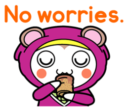 Flying squirrel ninja Momomaru(English) sticker #9358843