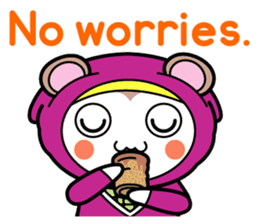 Flying squirrel ninja Momomaru(English) sticker #9358843