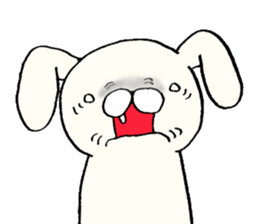 Everyday lazy rabbit sticker #9358969