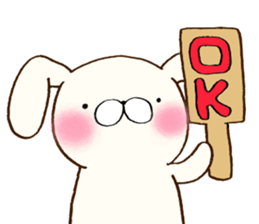 Everyday lazy rabbit sticker #9358971