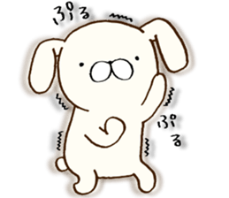 Everyday lazy rabbit sticker #9358972