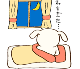 Everyday lazy rabbit sticker #9358974