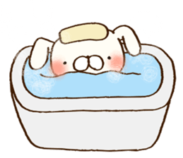 Everyday lazy rabbit sticker #9358979