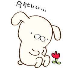 Everyday lazy rabbit sticker #9358981