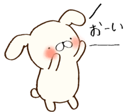 Everyday lazy rabbit sticker #9358983